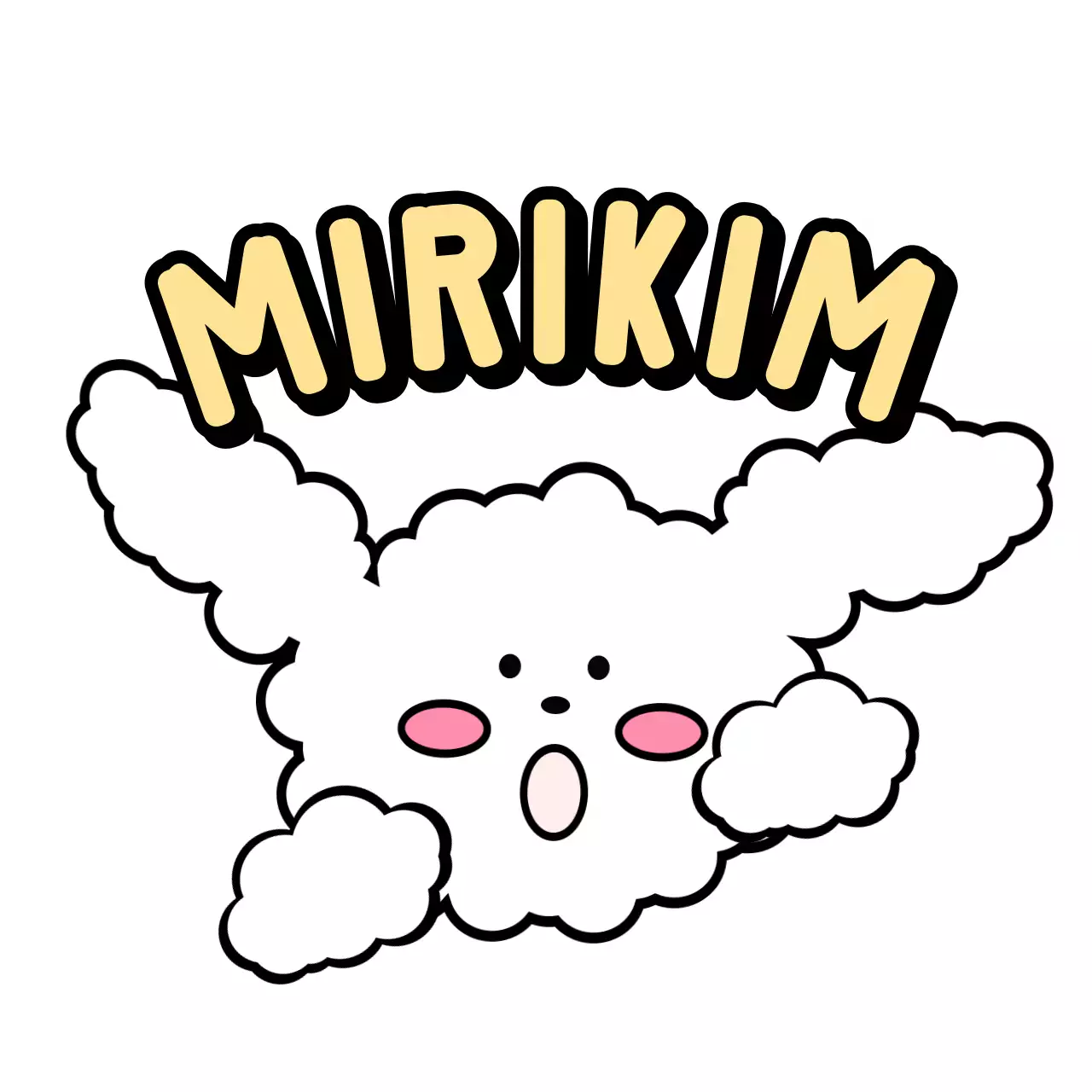 Cute and simple illustrated personalized merchandise in yellow and white.