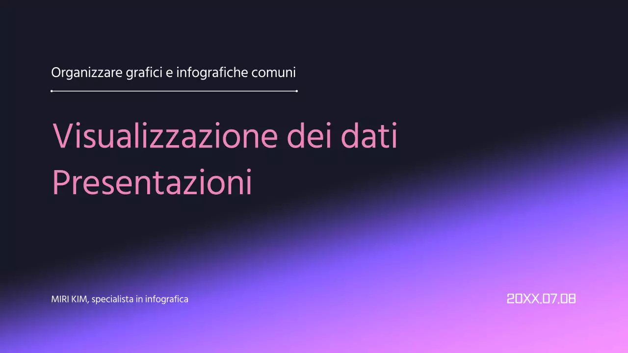 Infografica aziendale semplice con accenti rosa su sfondo bianco