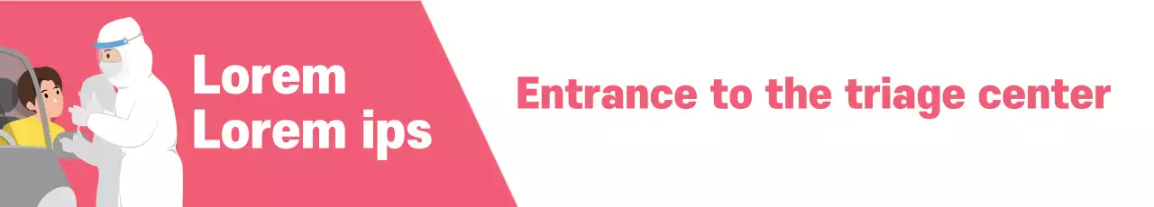 Ilustração cor-de-rosa Guia de teste do Corona