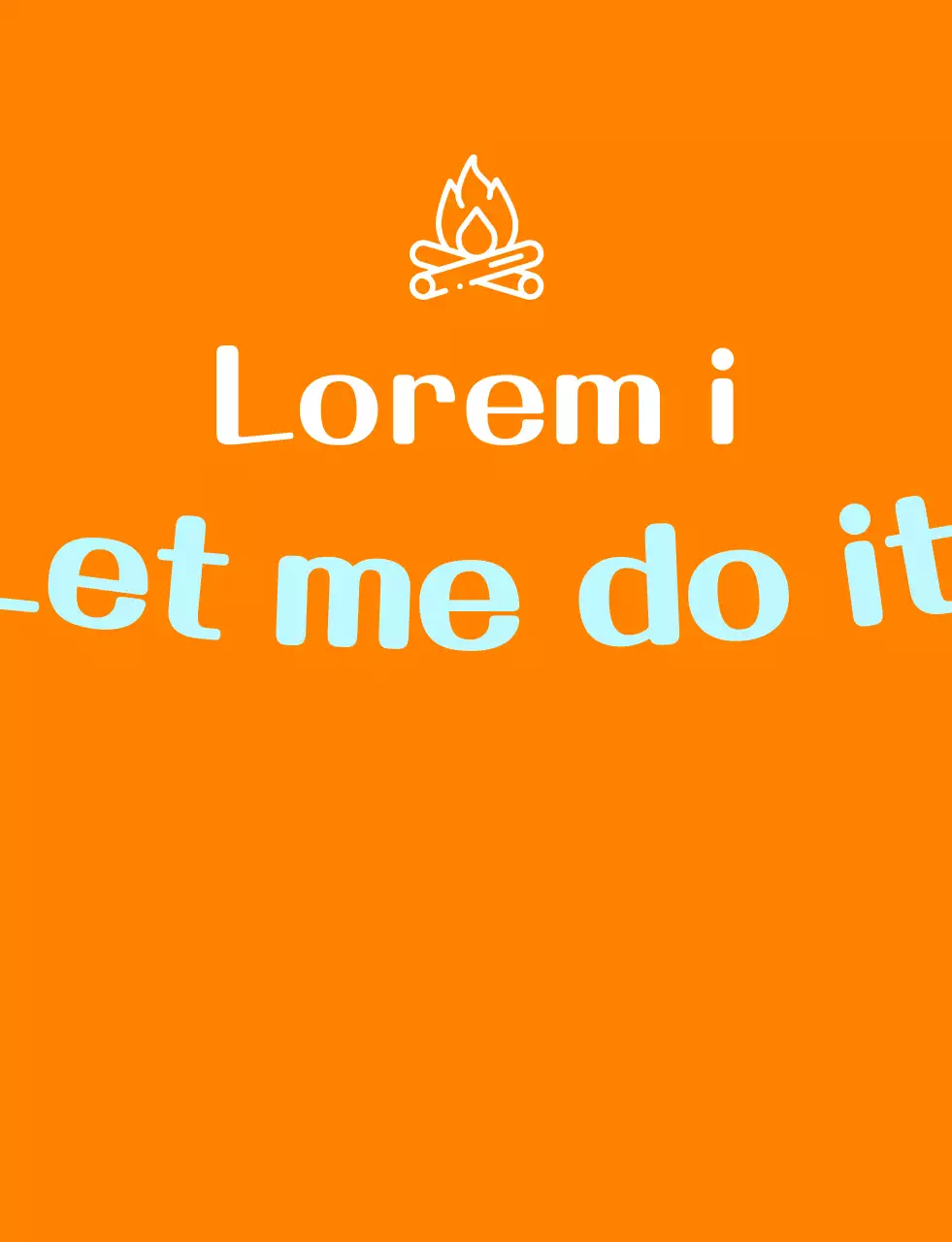 Light blue nature campground staff outfit