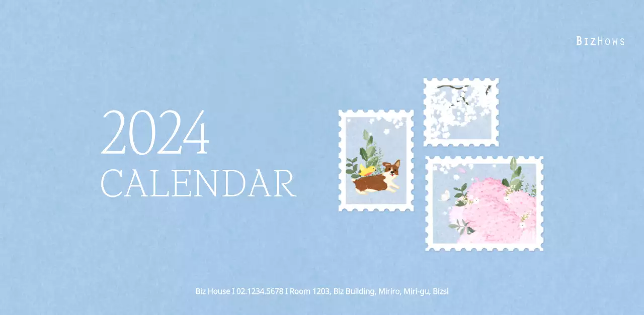 Stamp illustration with a warm concept