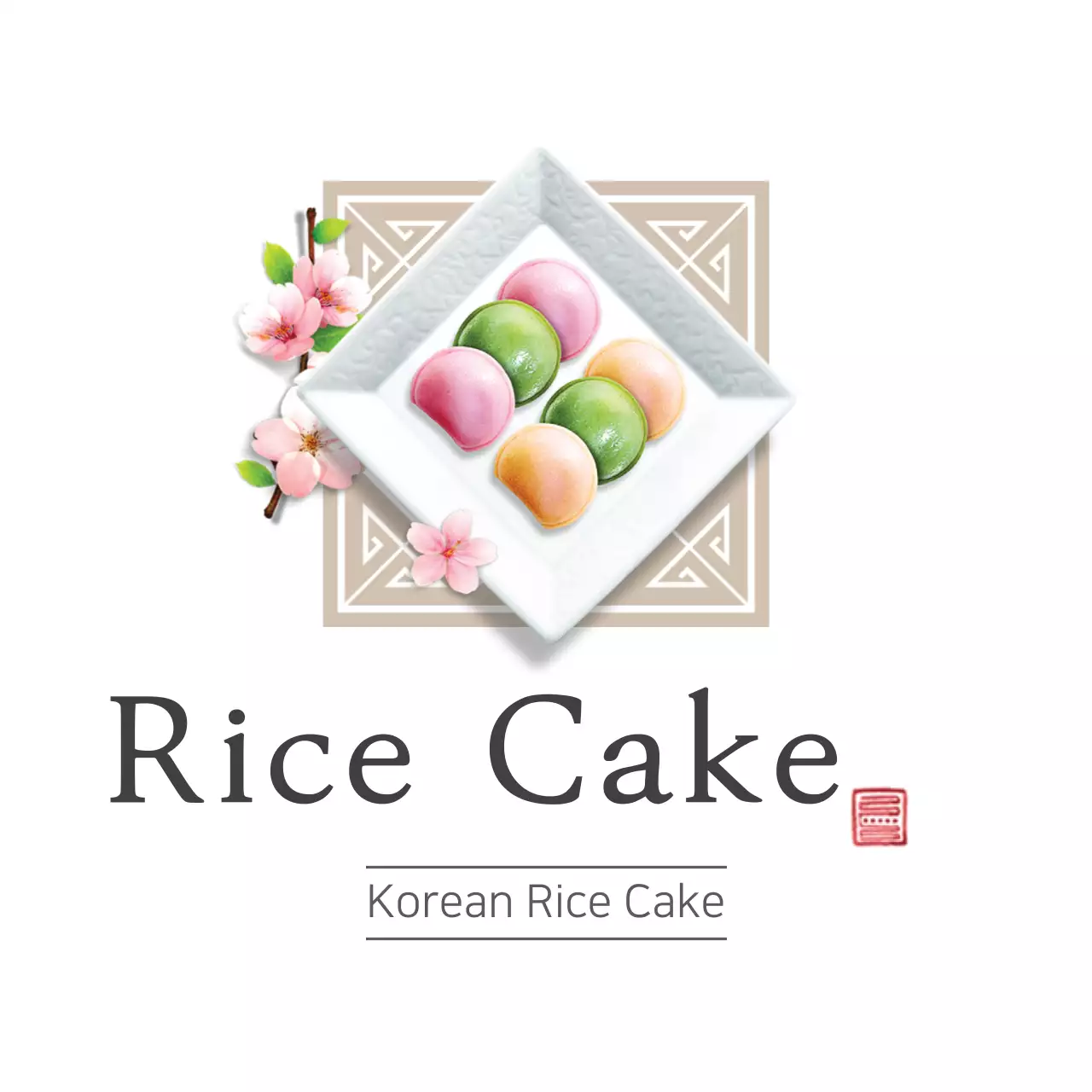 Spanduk Menu Kue Beras Tradisional Putih