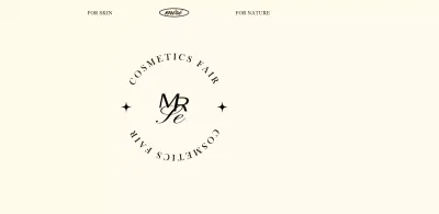 A luxurious cosmetics fair in beige and black