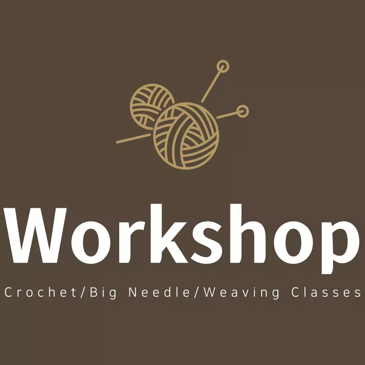 Design a knitting shop logo apron with a skein of yarn and a clothespin illustration.