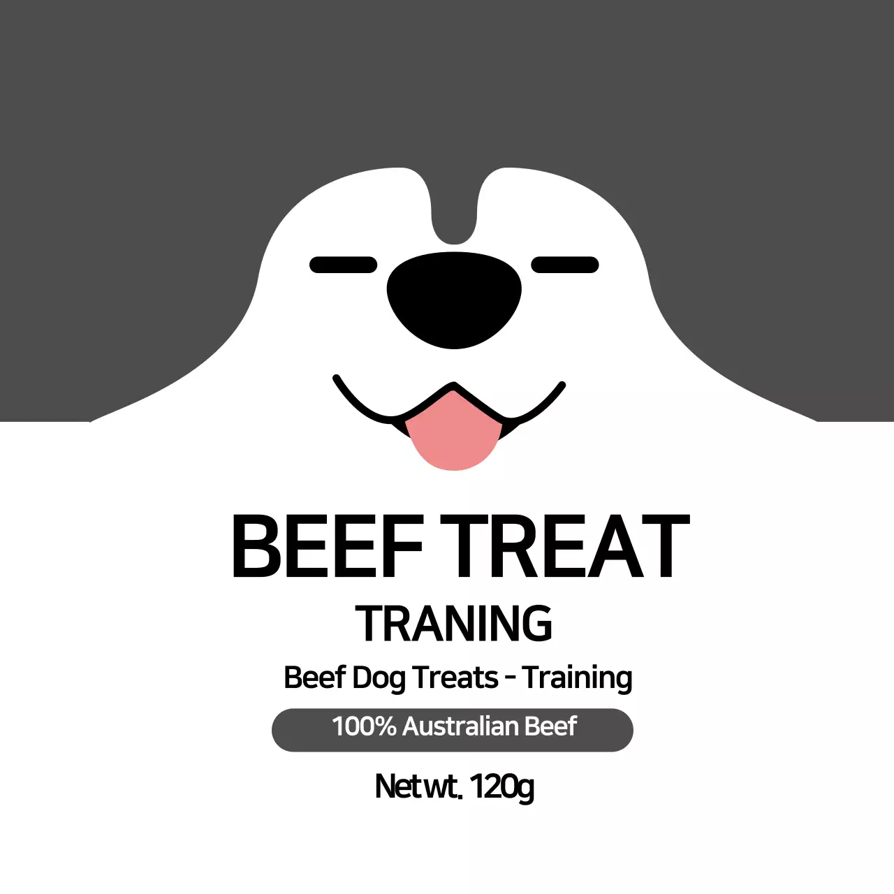 Label Makanan Hewan Peliharaan Bergambar Ilustrasi Hitam yang Lucu