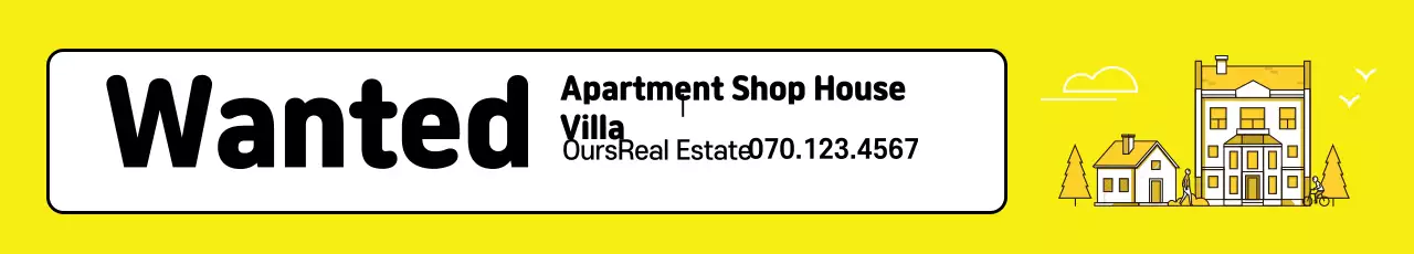 Yellow real estate listings