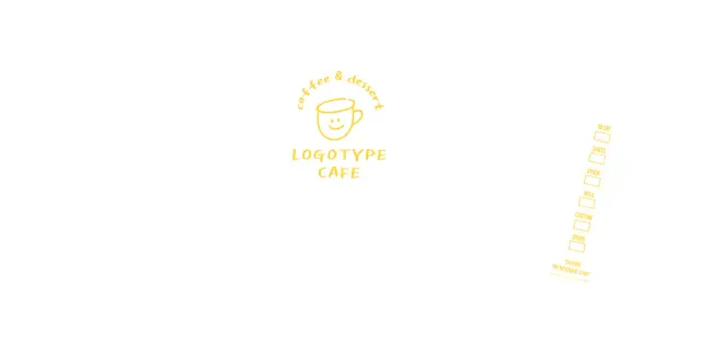 White yellow hand-drawn illustration