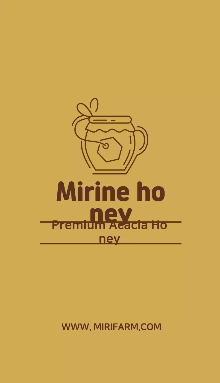 Danh thiếp nhãn hiệu mật ong tối giản màu be