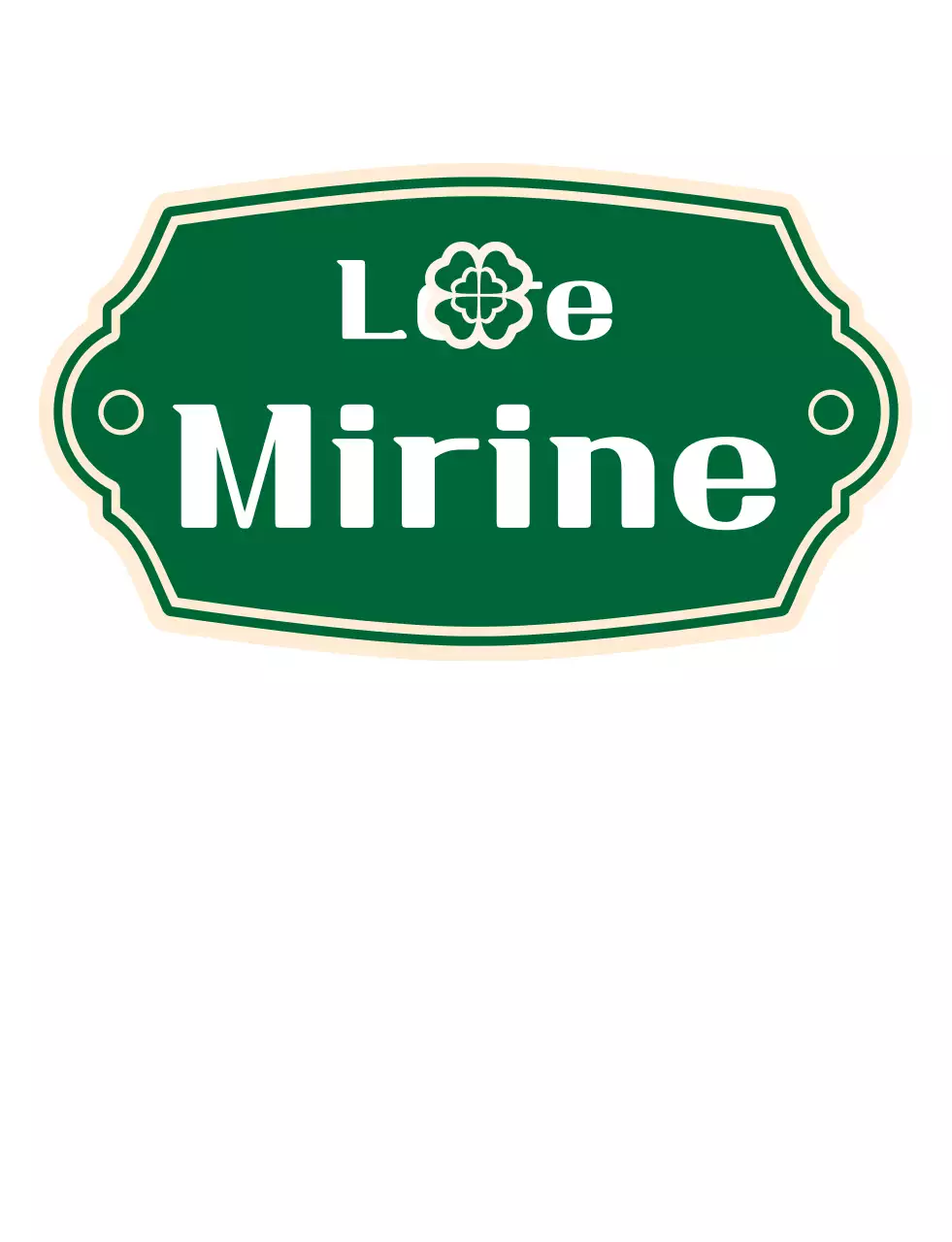 A bistro menu with a green, retro logo