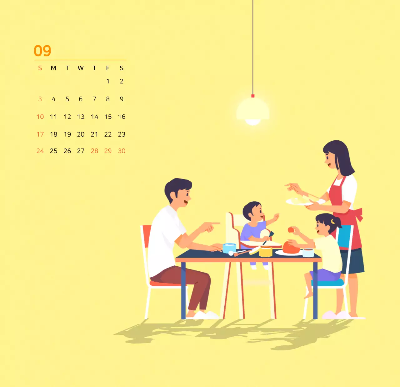 Khái niệm minh họa gia đình với nhiều màu sắc khác nhau