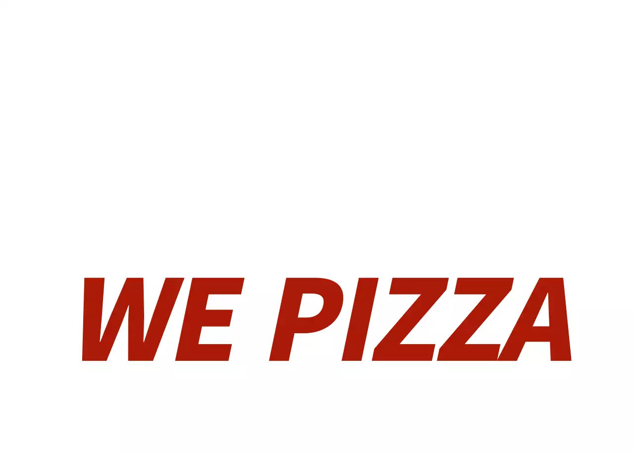 Ilustrasi logo restoran pizza dengan warna putih dan merah