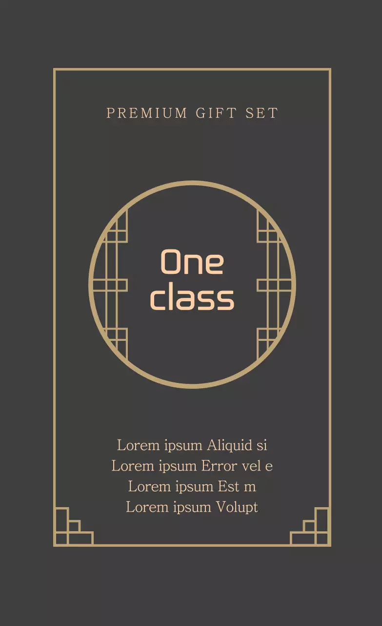 Bộ quà tặng minh họa màu be Nhãn bao bì đồ ăn nhẹ Hàn Quốc