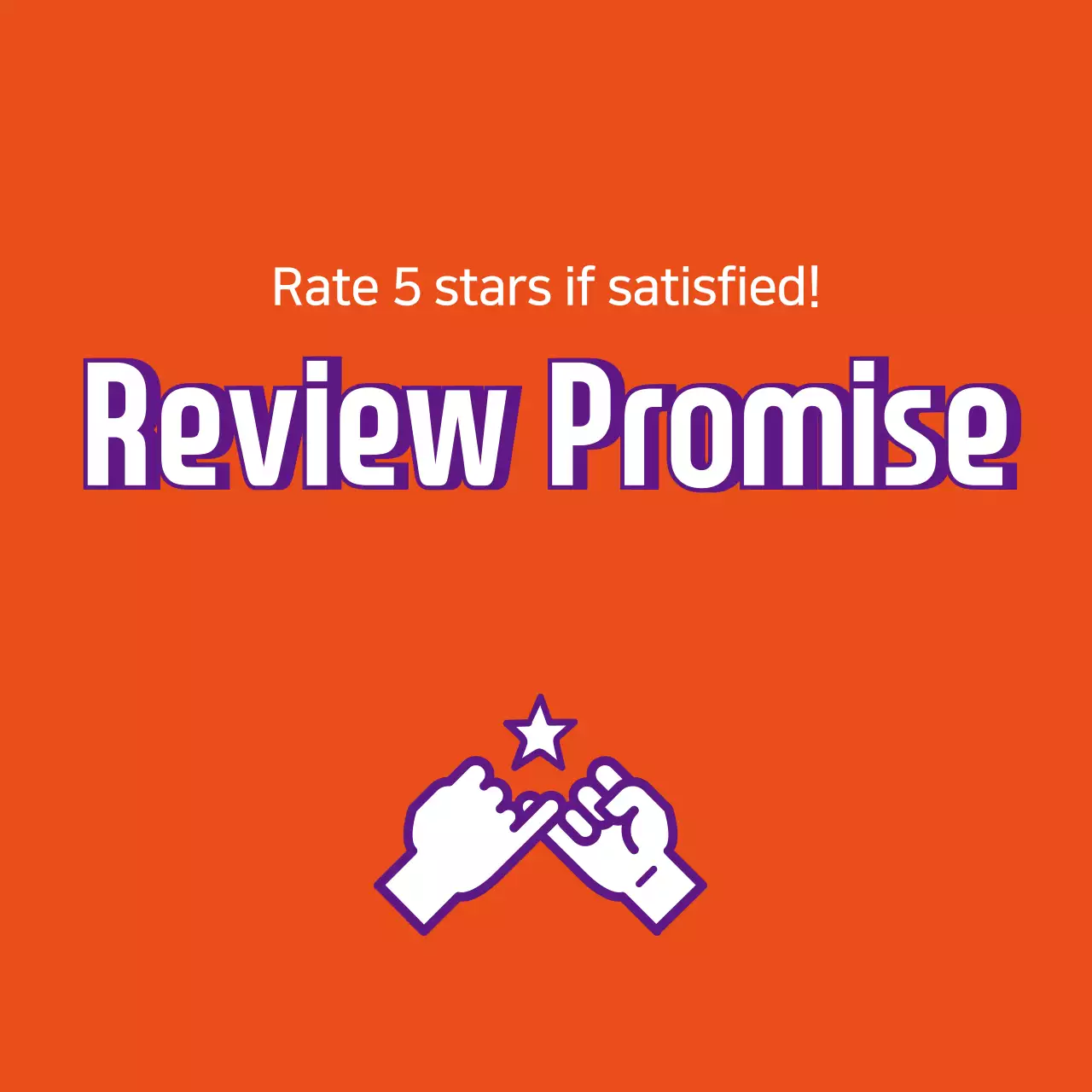 Orange Simple Review Promotion Banner