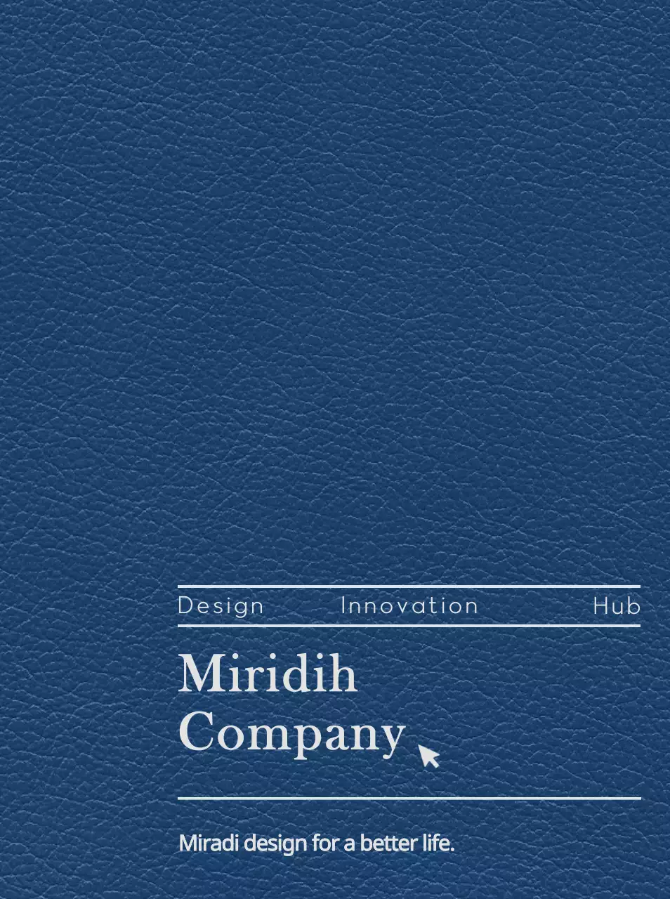 Rancang sampul buku harian dengan slogan dan logo perusahaan Anda