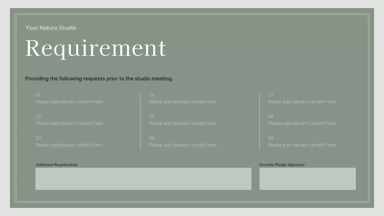 Green Botanical Skincare Presentation