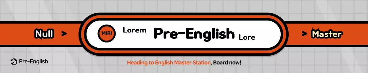 Subway concept school promotion in gray and red