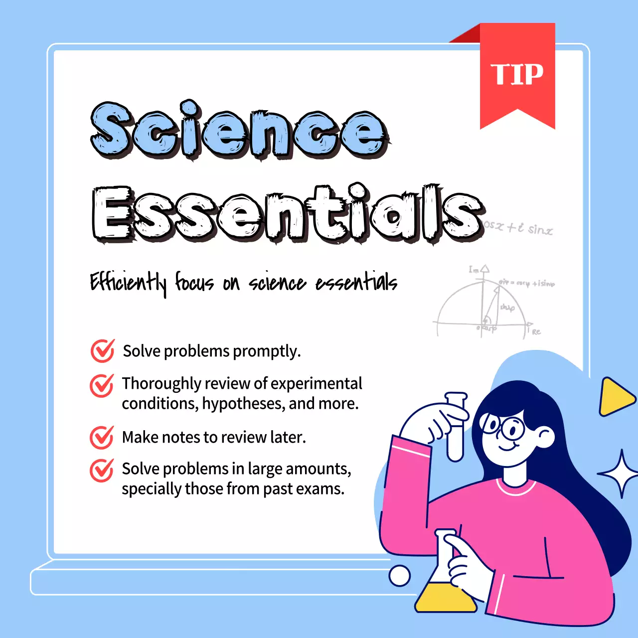 Blue Modern Exam Guide Instagram Carousel