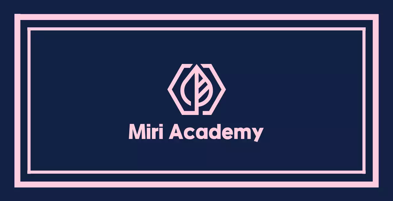 Gakuen academy balsa on a navy blue background with a pink border line