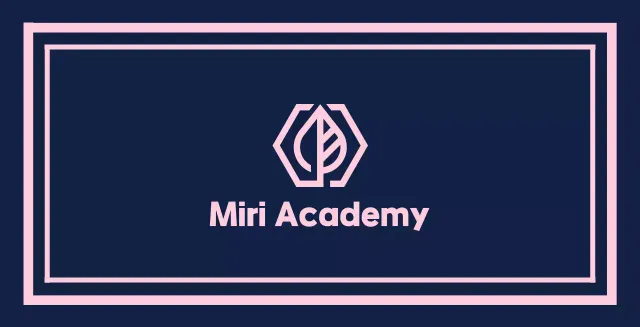 Gakuen academy balsa on a navy blue background with a pink border line
