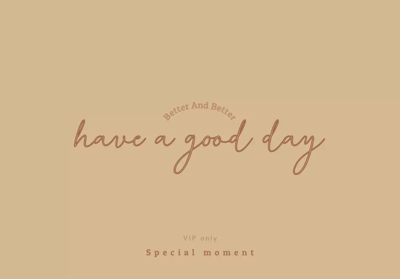 For branded, VIP-only letters with beige, luxurious handwriting