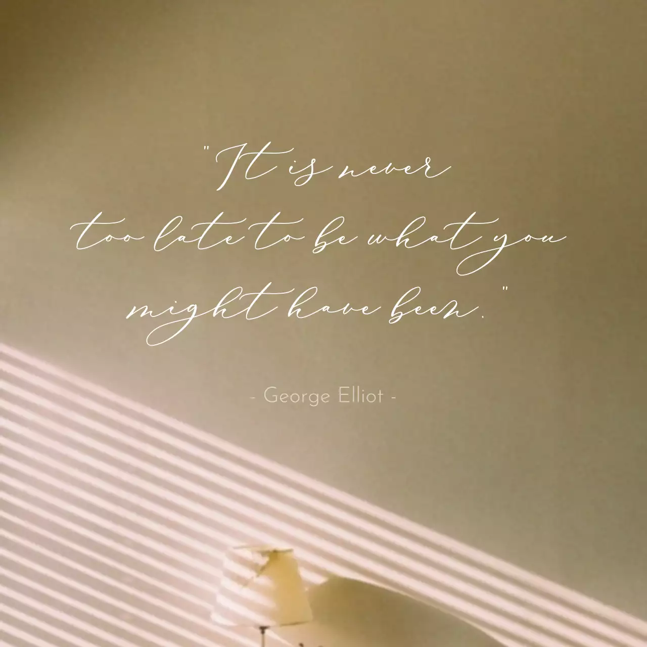 Beige Minimal Motivation Announcement Instagram Post