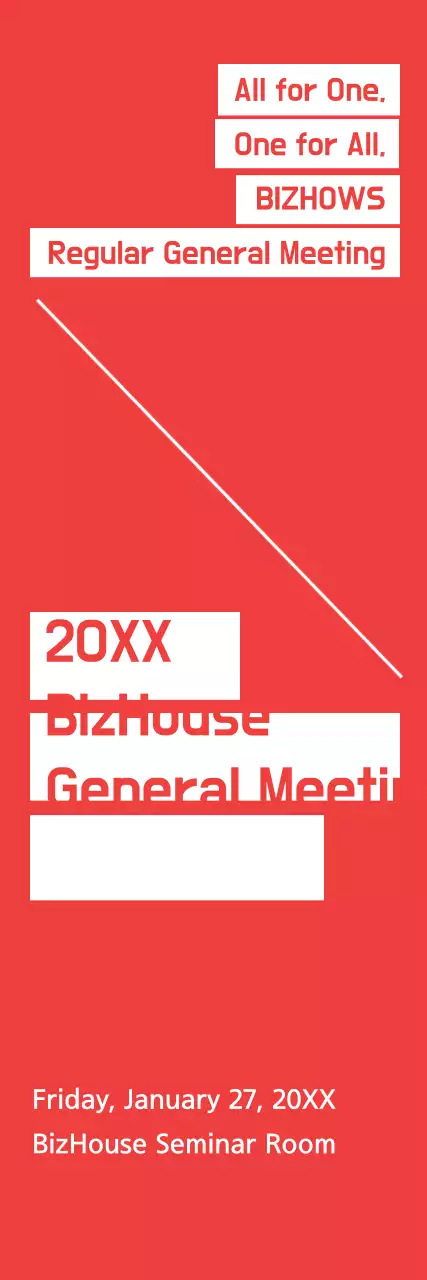 Banner de anúncio comercial minimalista vermelho