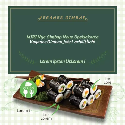 Grünes, sauberes, veganes neues Menü - Rabattaktion