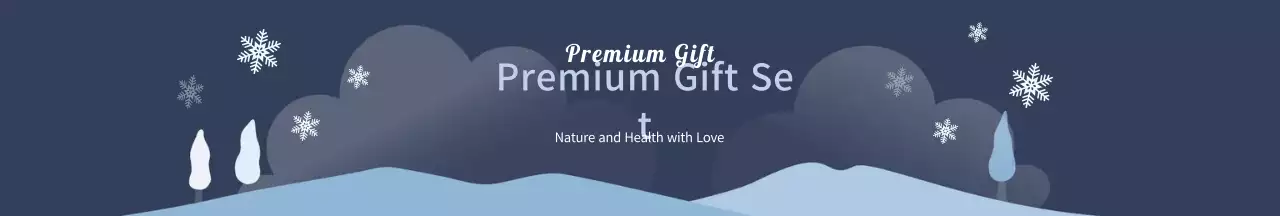 Kemasan set kado Tahun Baru Imlek yang lucu dengan ilustrasi berwarna biru