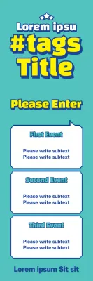 Banner de anúncio de evento Teal Trendy