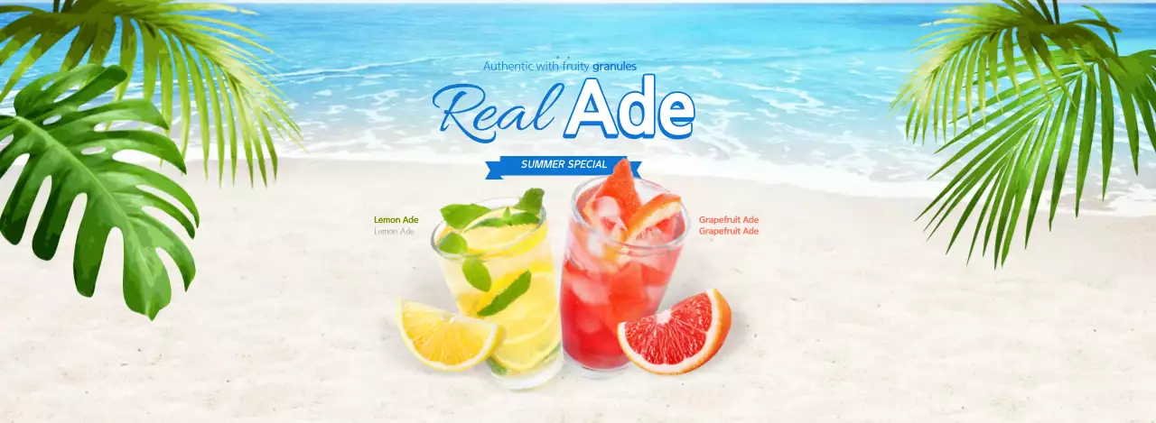 A refreshing beach-inspired summer drink