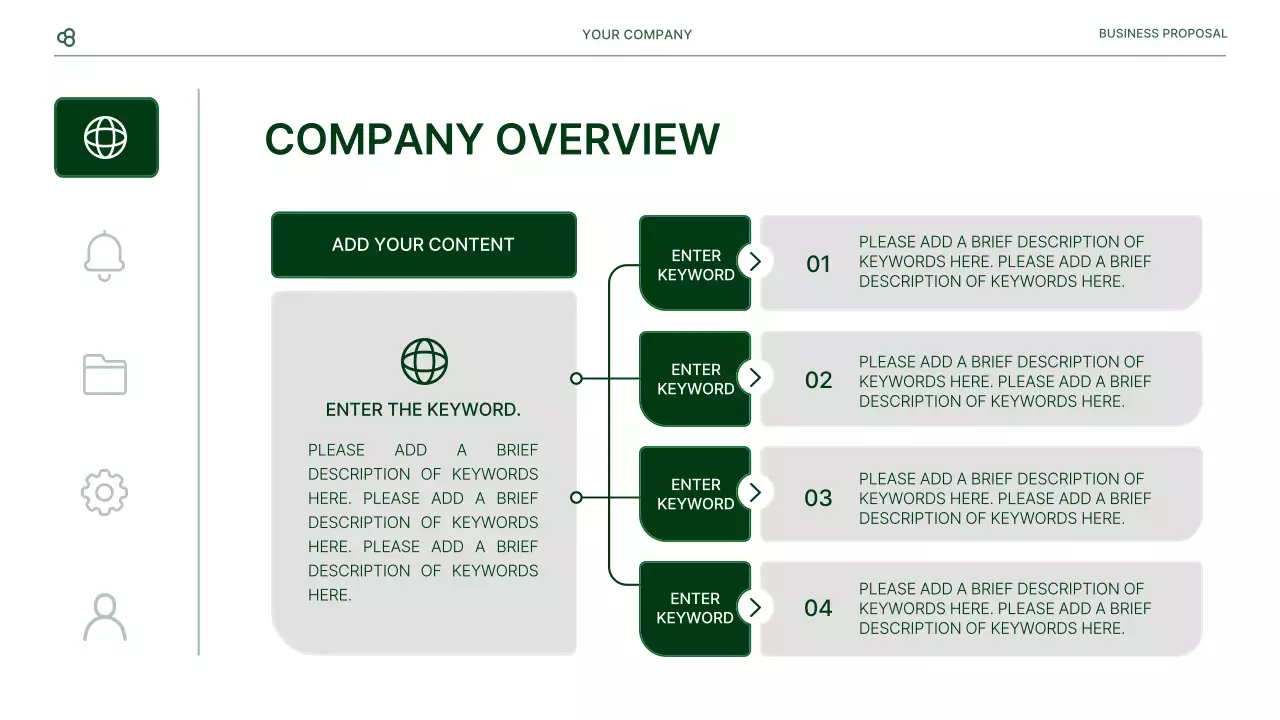 Green Minimal Business Proposal Presentation