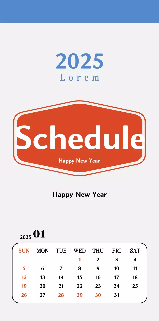 Lịch ký ức Cupsep cổ điển màu đỏ và xanh