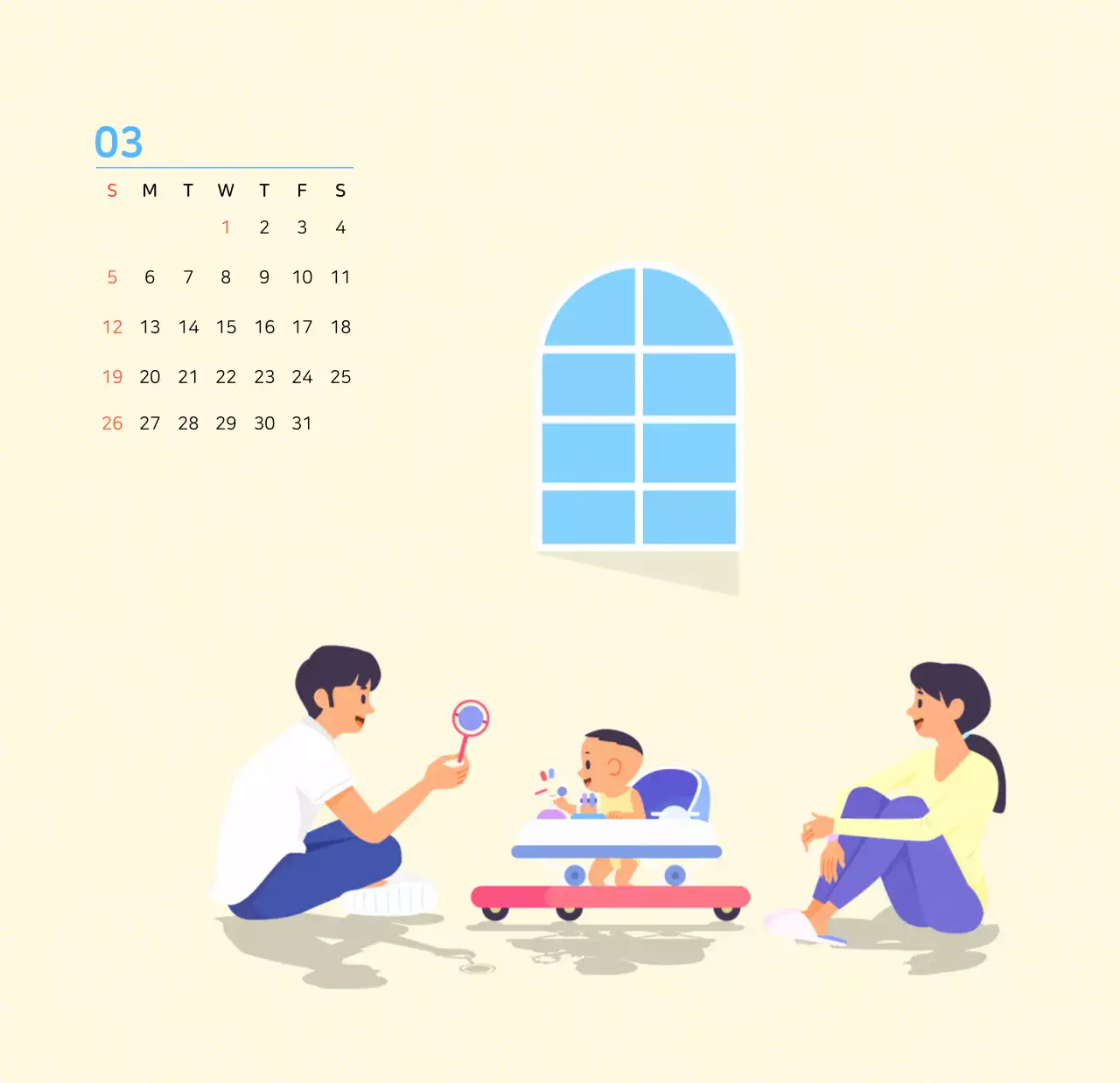 Khái niệm minh họa gia đình với nhiều màu sắc khác nhau