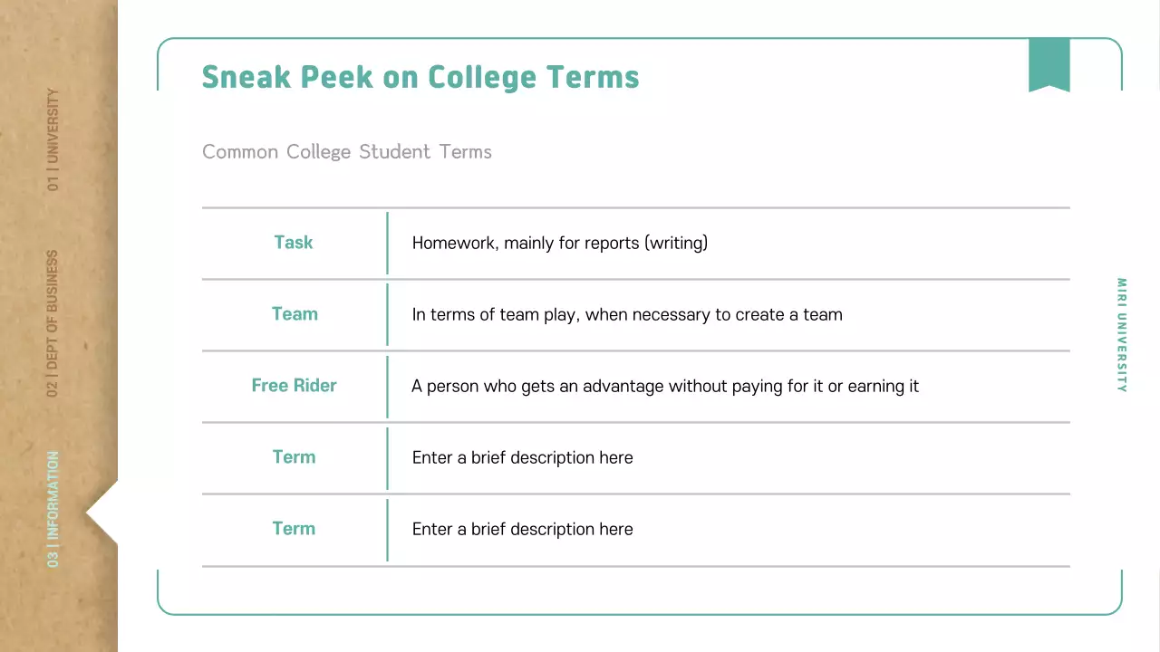 Beige Modern University Guide Presentation