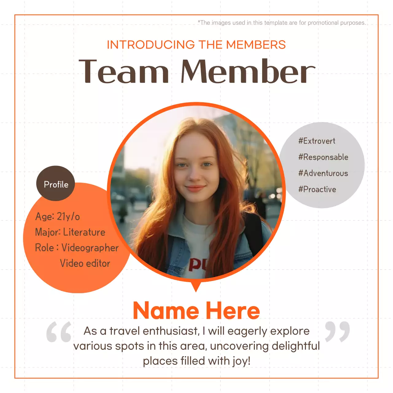 Orange Trendy Travel Promotion Instagram Carousel