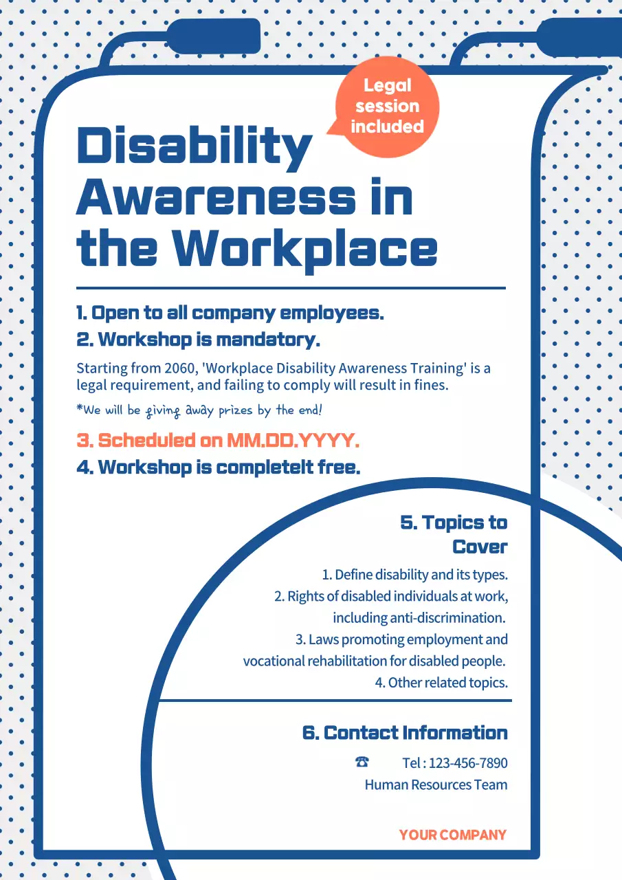 Blue Professional Disability Workshop Announcement