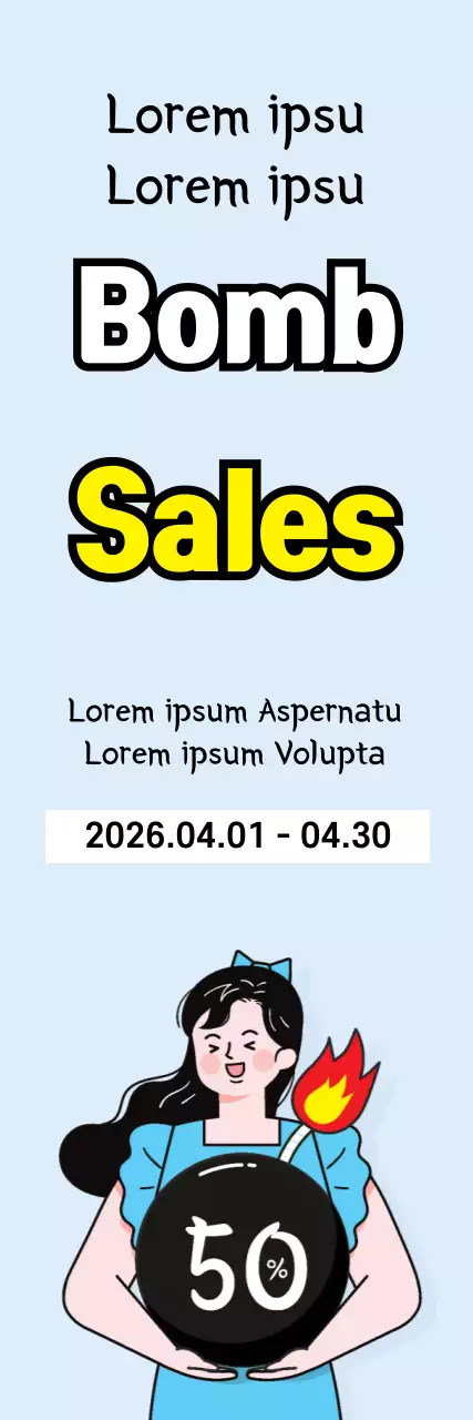 Banner de promoção de vendas retrô azul