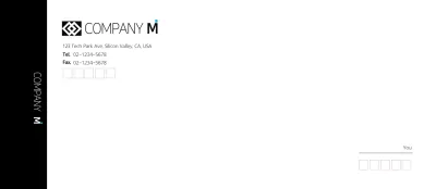 Black Simple Modern Corporate Colorful Envelopes