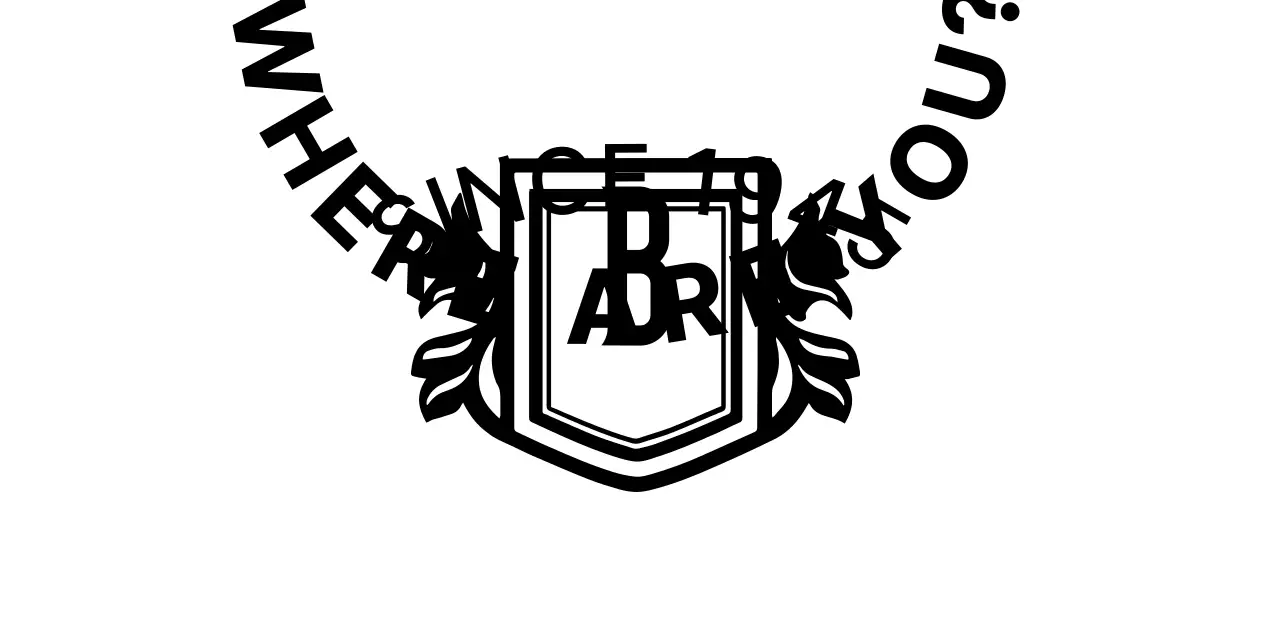 A simple school promotion with a black university symbol