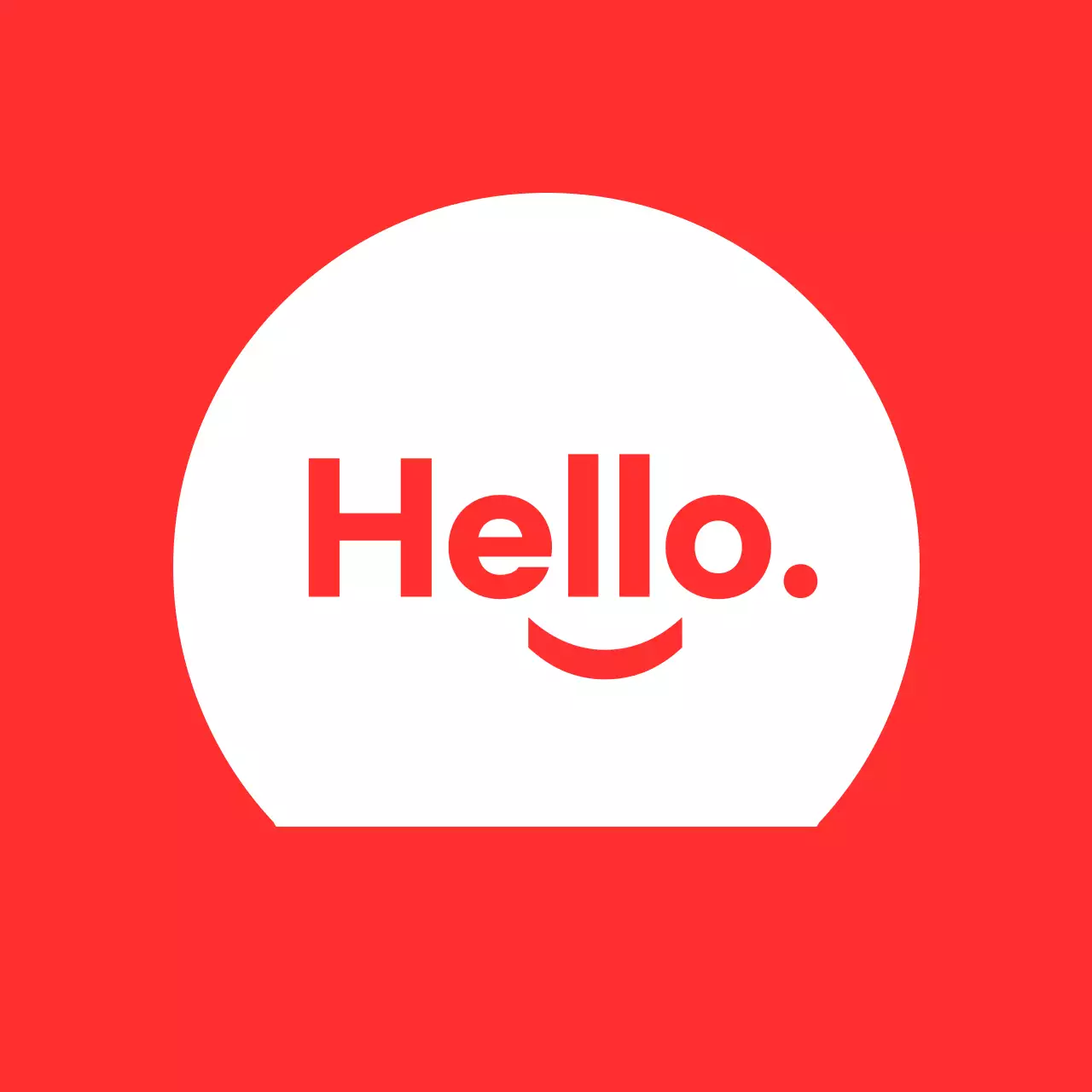 Tanda latar belakang merah smiley tanda baldt