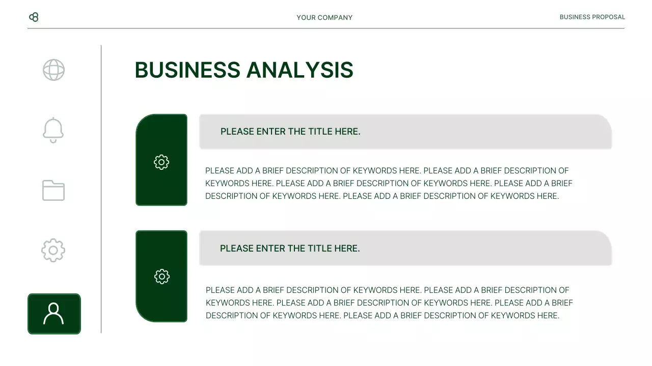 Green Minimal Business Proposal Presentation