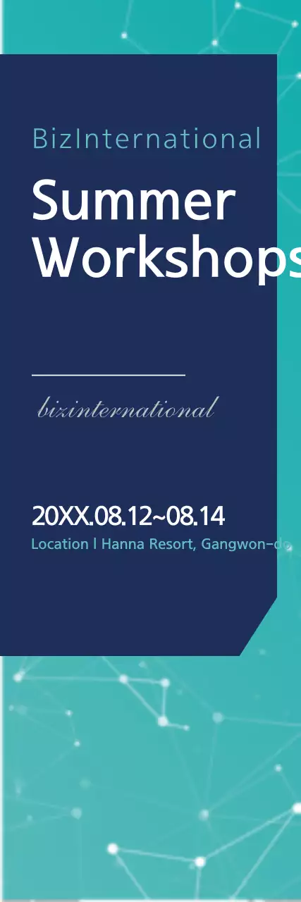 Faixa promocional de oficinas modernas Teal