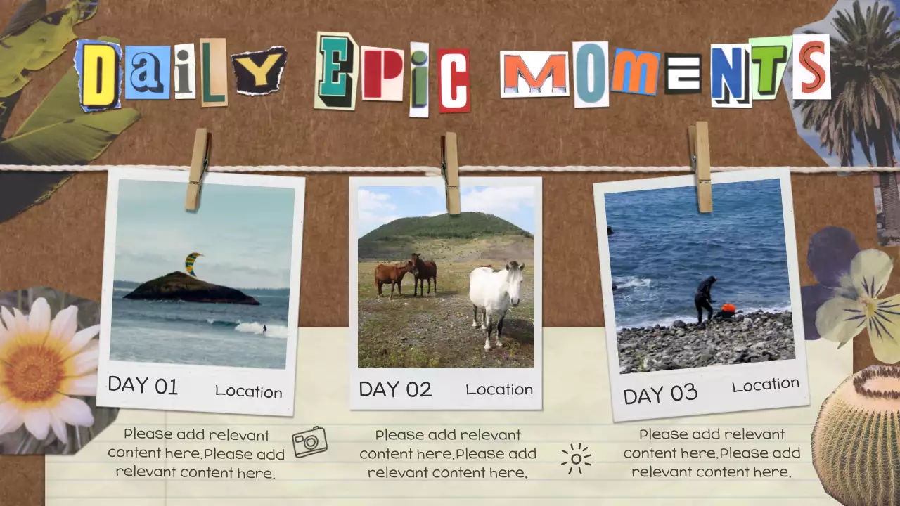 브라운 빈티지 여행 일기 프레젠테이션