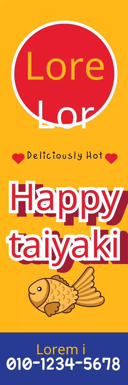 Banner promocional de sobremesas da moda amarela