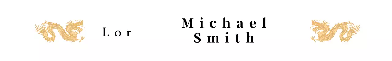 Plakat representatif ilustrasi naga yang mewah