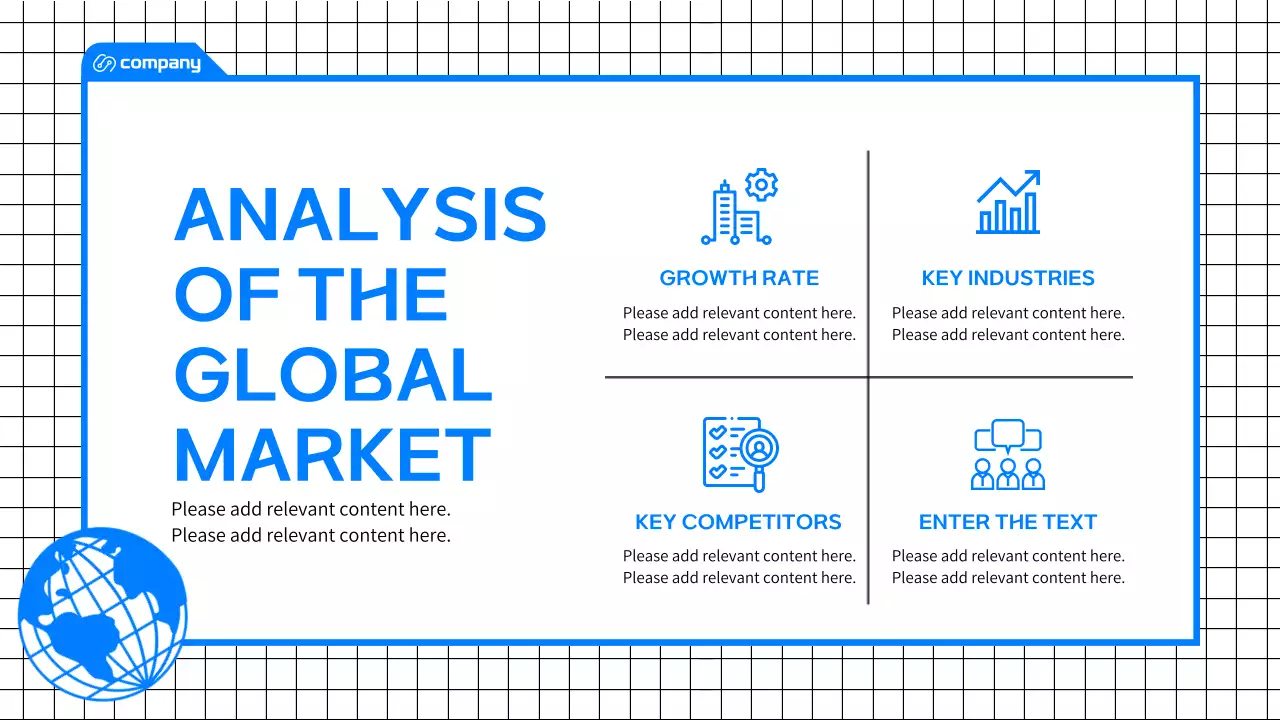 블루 모던 비즈니스 프레젠테이션