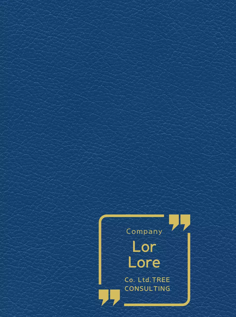 Company diary with consulting company shapes