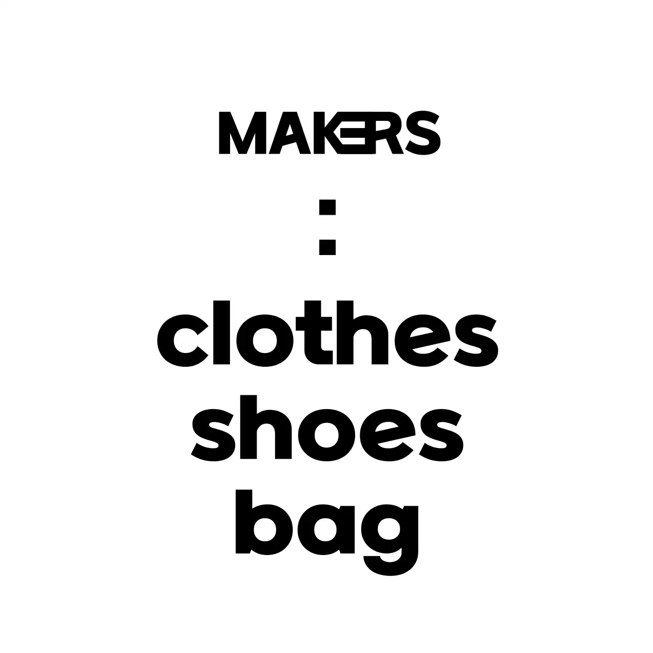 A simple storefront sign with black editorial shop text and shapes.