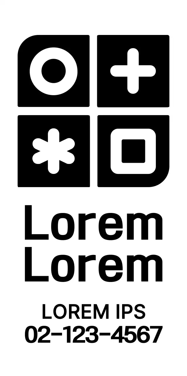 Simple, clean shapes and symbols logo combination style Hospital promotion and promotion