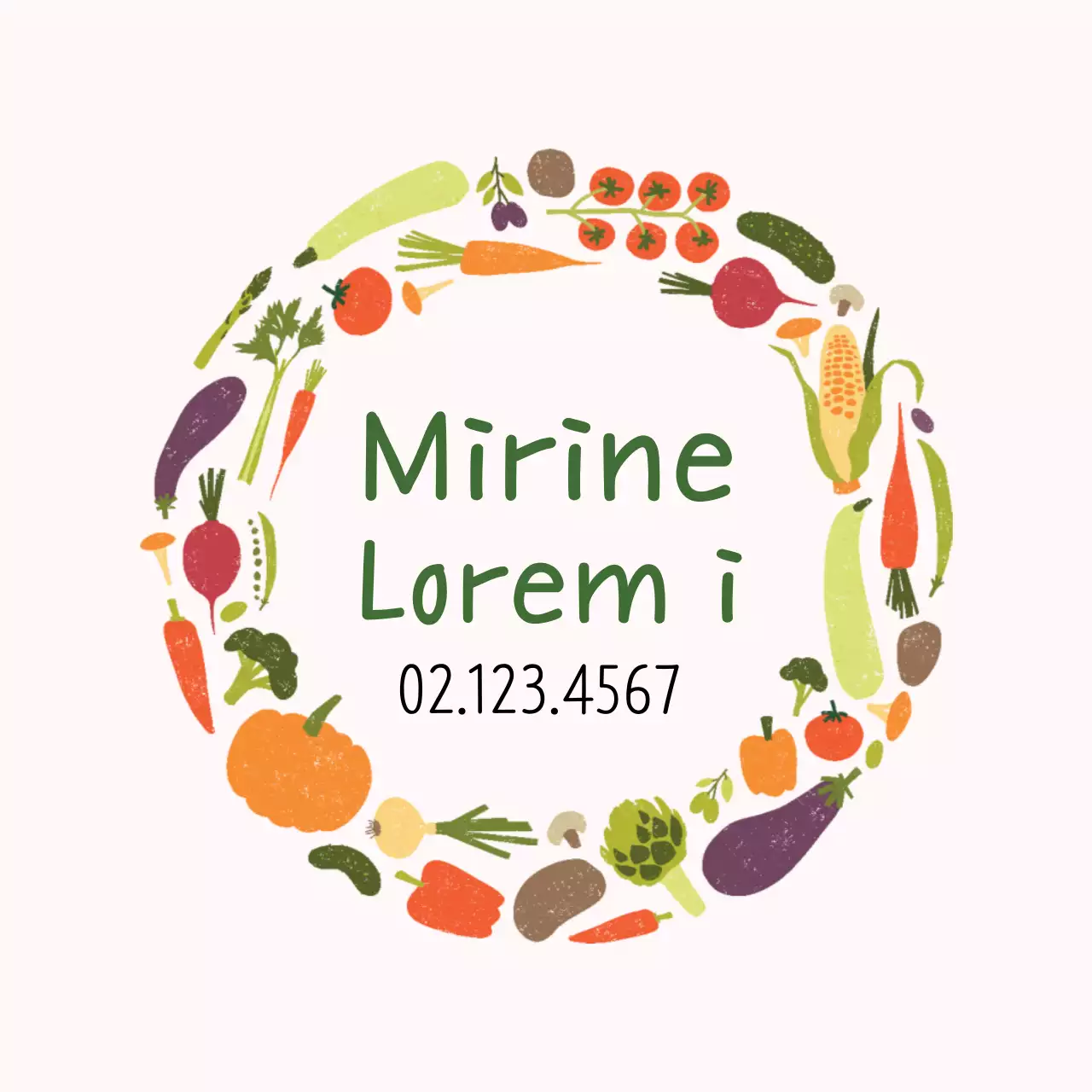 Ilustrasi oranye toko sayur yang rapi